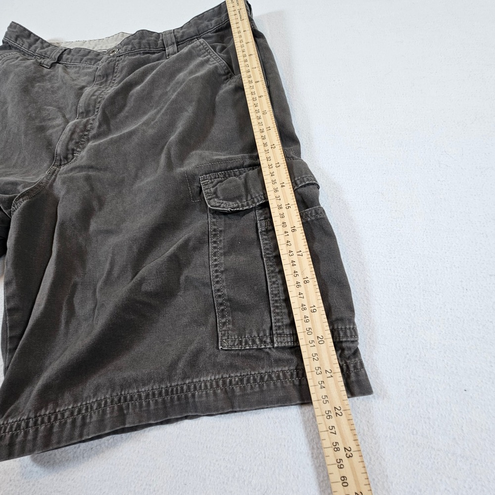 Wrangler Hero Originals Cargo Shorts Mens 36 Black Faded Cotton Relaxed Utility - Picture 11 of 11